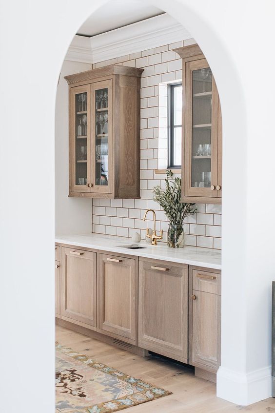 white oak kitchen cabinets