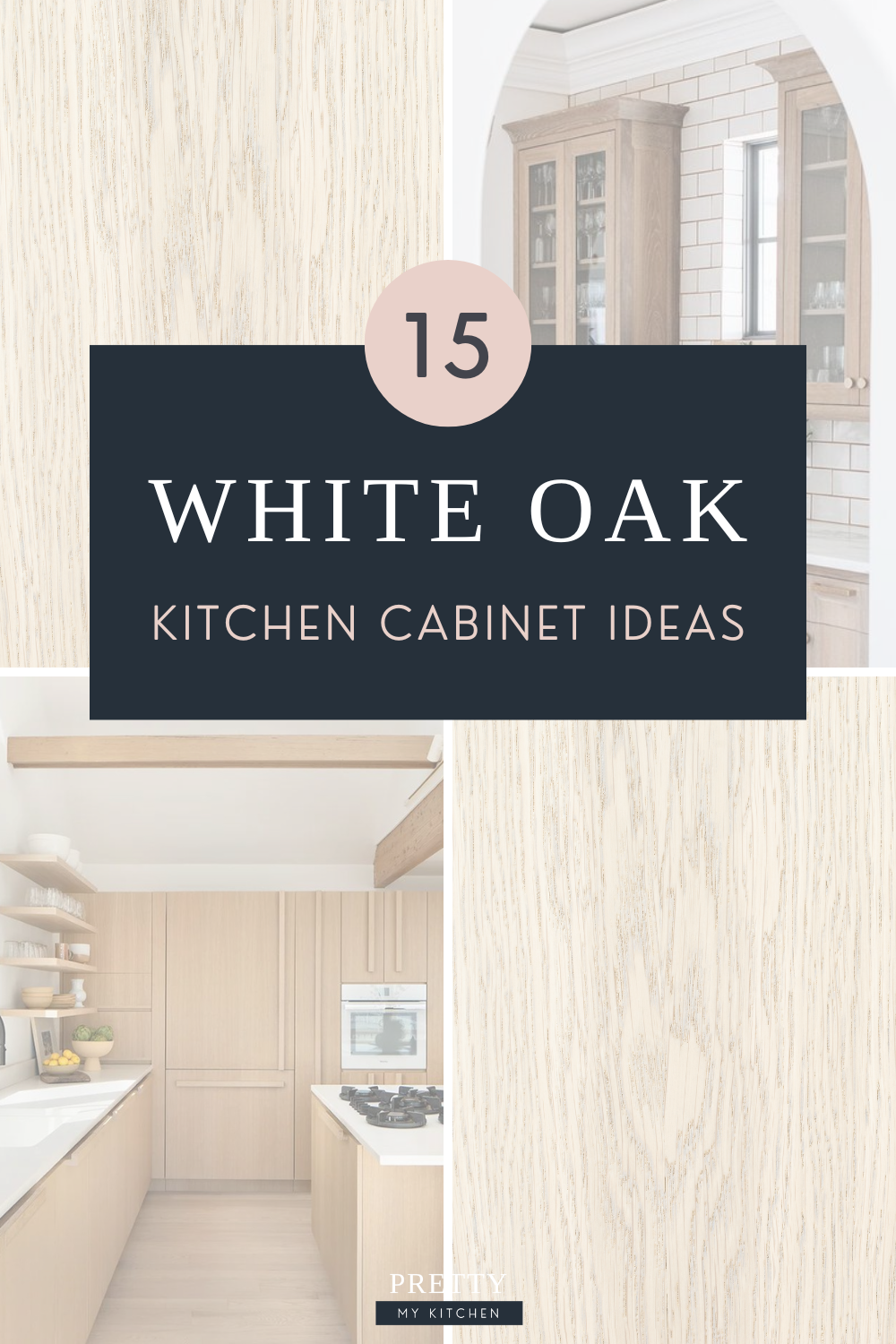 white oak kitchen cabinets