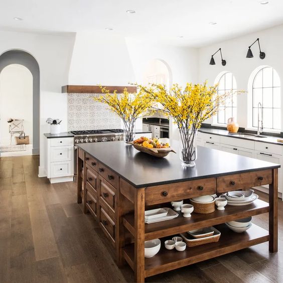 Large kitchen island