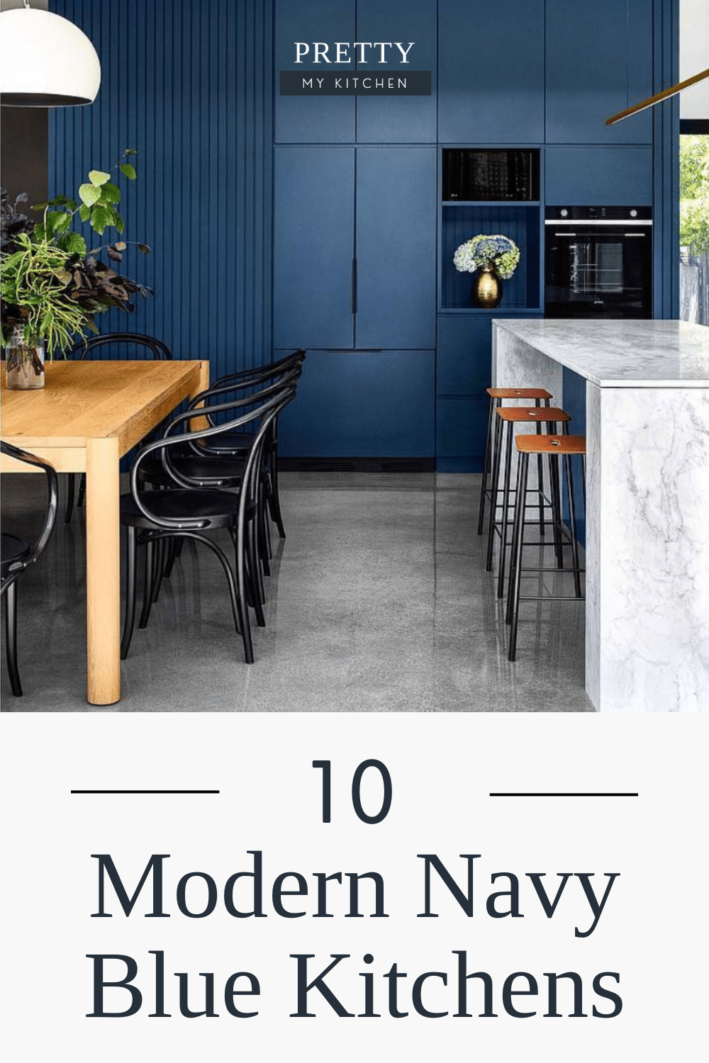 10 Modern Navy Blue Kitchen Cabinets