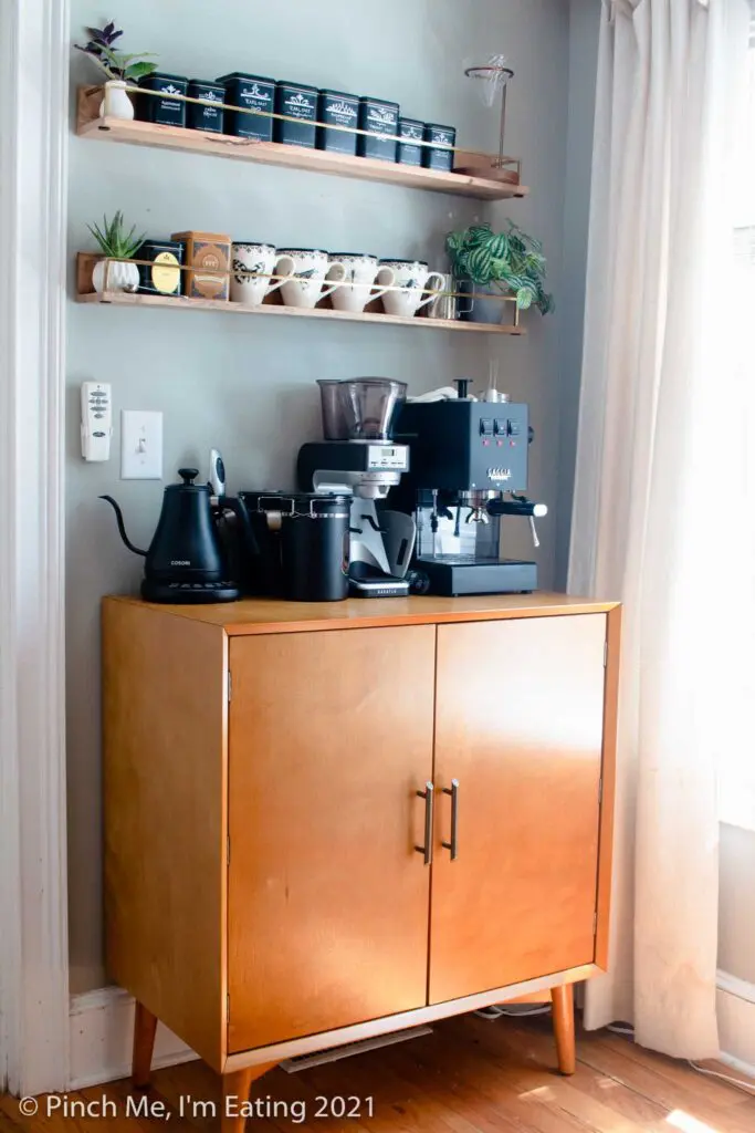 mid century coffee corner