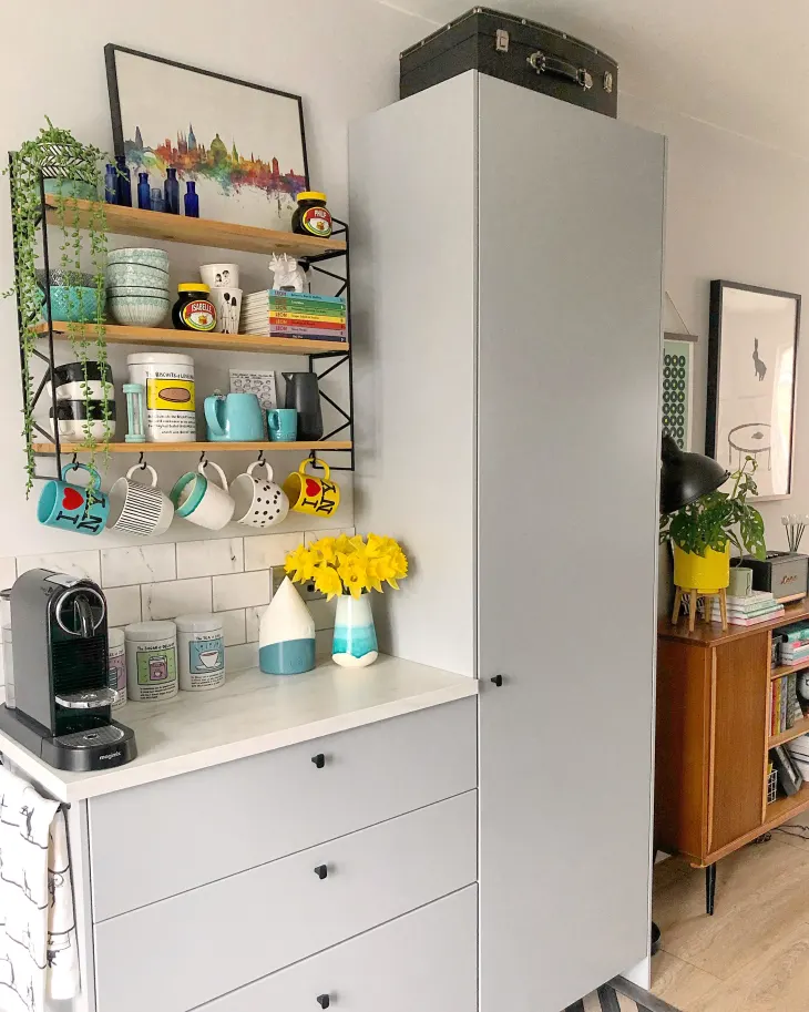 small kitchen coffee station